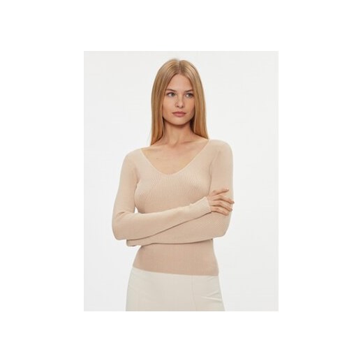 ONLY Sweter 15302350 Beżowy Regular Fit ze sklepu MODIVO w kategorii Swetry damskie - zdjęcie 168690661