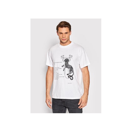 Young Poets Society T-Shirt Rough Leo Daylen 107264 Biały Regular Fit ze sklepu MODIVO w kategorii T-shirty męskie - zdjęcie 168691032
