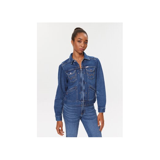 Wrangler Kurtka jeansowa Jen 112346210 Niebieski Regular Fit ze sklepu MODIVO w kategorii Kurtki damskie - zdjęcie 168691213