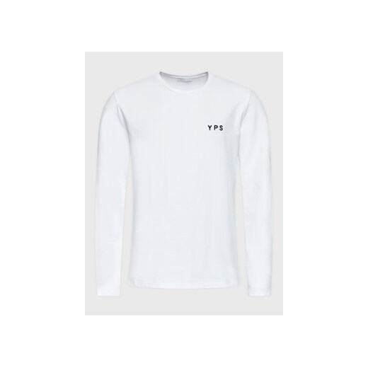 Young Poets Society Longsleeve Lio Spray 107368 Biały Regular Fit ze sklepu MODIVO w kategorii T-shirty męskie - zdjęcie 168691681