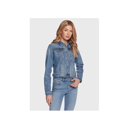 Fracomina Kurtka jeansowa FP23SJ4001D40102 Niebieski Regular Fit ze sklepu MODIVO w kategorii Kurtki damskie - zdjęcie 168691821
