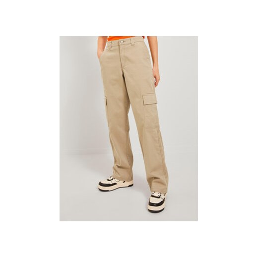JJXX Spodnie materiałowe 12236946 Beżowy Regular Fit ze sklepu MODIVO w kategorii Spodnie damskie - zdjęcie 168692192
