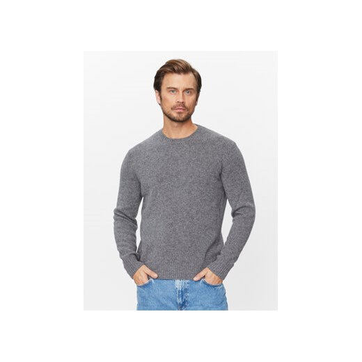 United Colors Of Benetton Sweter 103MK1N24 Szary Regular Fit United Colors Of Benetton XL MODIVO