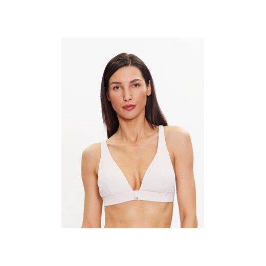 Calvin Klein Swimwear Góra od bikini KW0KW02147 Biały ze sklepu MODIVO w kategorii Stroje kąpielowe - zdjęcie 168692392