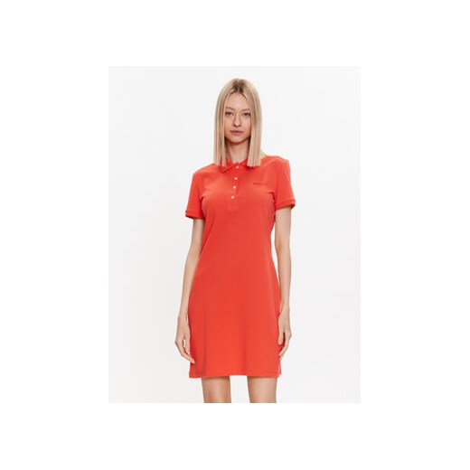 Lacoste Sukienka codzienna EF5473 Czerwony Slim Fit ze sklepu MODIVO w kategorii Sukienki - zdjęcie 168692611