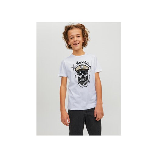 Jack&Jones Junior T-Shirt 12230630 Biały Regular Fit ze sklepu MODIVO w kategorii T-shirty chłopięce - zdjęcie 168692624