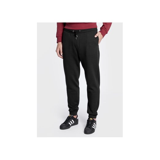 Solid Spodnie dresowe 21106556 Czarny Regular Fit ze sklepu MODIVO w kategorii Spodnie męskie - zdjęcie 168692823