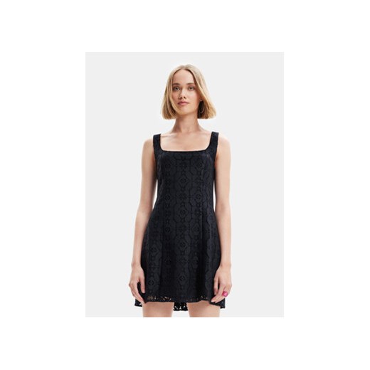Desigual Sukienka letnia 23SWVW02 Czarny Slim Fit ze sklepu MODIVO w kategorii Sukienki - zdjęcie 168692854