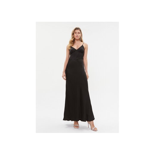 TWINSET Sukienka wieczorowa 232TT2060 Czarny Regular Fit ze sklepu MODIVO w kategorii Sukienki - zdjęcie 168693360