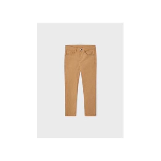 Mayoral Spodnie materiałowe 509 Beżowy Regular Fit ze sklepu MODIVO w kategorii Spodnie dziewczęce - zdjęcie 168693371
