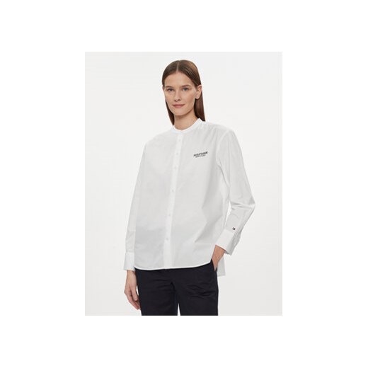 Tommy Hilfiger Koszula Monotype WW0WW41150 Biały Relaxed Fit ze sklepu MODIVO w kategorii Koszule damskie - zdjęcie 168693650