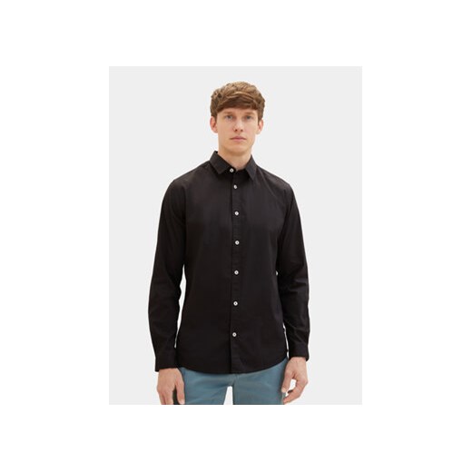 Tom Tailor Koszula 1037435 Czarny Regular Fit ze sklepu MODIVO w kategorii Koszule męskie - zdjęcie 168693822