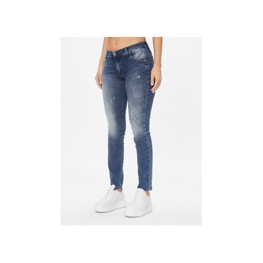 Please Jeansy P01DYR7DIX Niebieski Slim Fit ze sklepu MODIVO w kategorii Jeansy damskie - zdjęcie 168694132