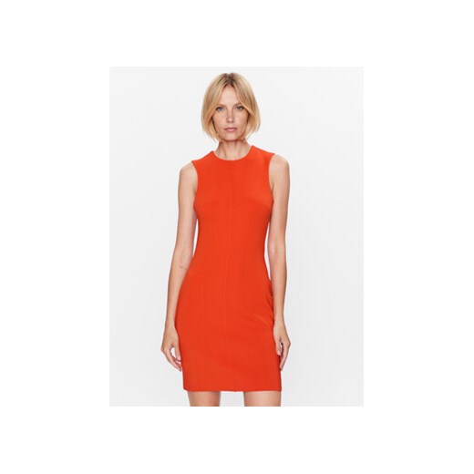 Calvin Klein Sukienka codzienna K20K205846 Czerwony Slim Fit ze sklepu MODIVO w kategorii Sukienki - zdjęcie 168694324