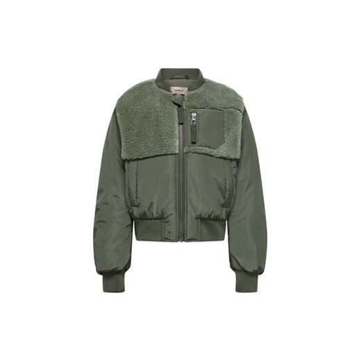 Kids ONLY Kurtka bomber 15296054 Zielony Regular Fit 146 wyprzedaż MODIVO