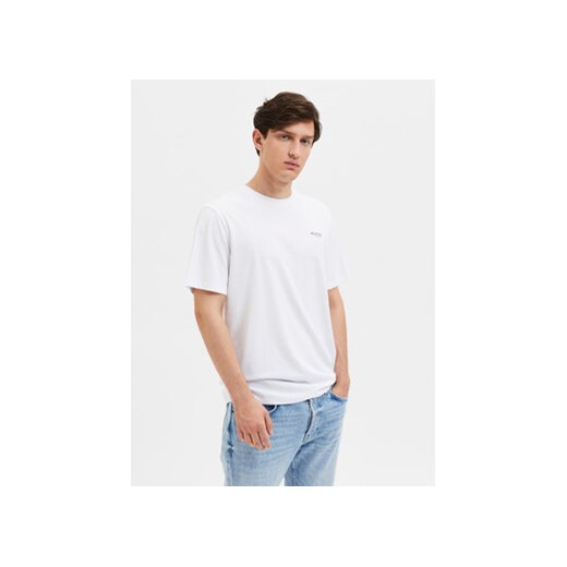 Selected Homme T-Shirt Aspen 16087858 Biały Regular Fit ze sklepu MODIVO w kategorii T-shirty męskie - zdjęcie 168695194