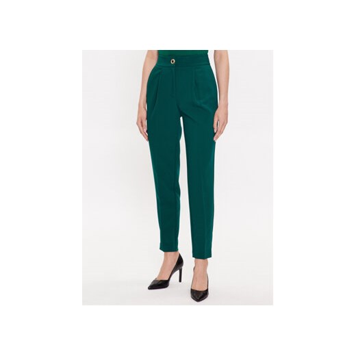 Marciano Guess Spodnie materiałowe 3YGB13 9653Z Zielony Relaxed Fit ze sklepu MODIVO w kategorii Spodnie damskie - zdjęcie 168695351