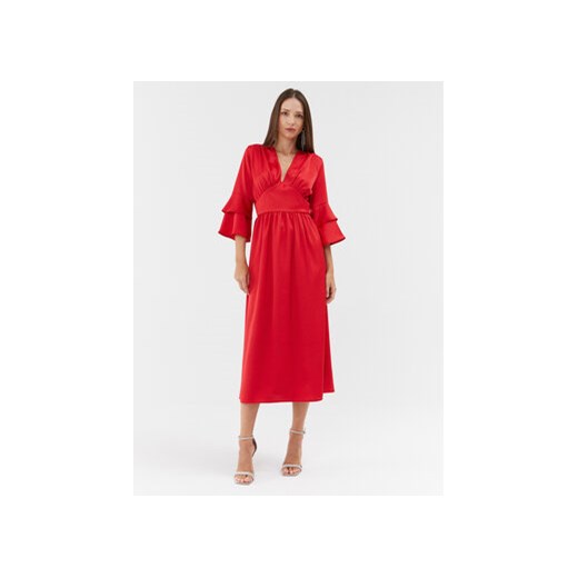 Please Sukienka koktajlowa A1VAAYP000 Czerwony Regular Fit ze sklepu MODIVO w kategorii Sukienki - zdjęcie 168695804
