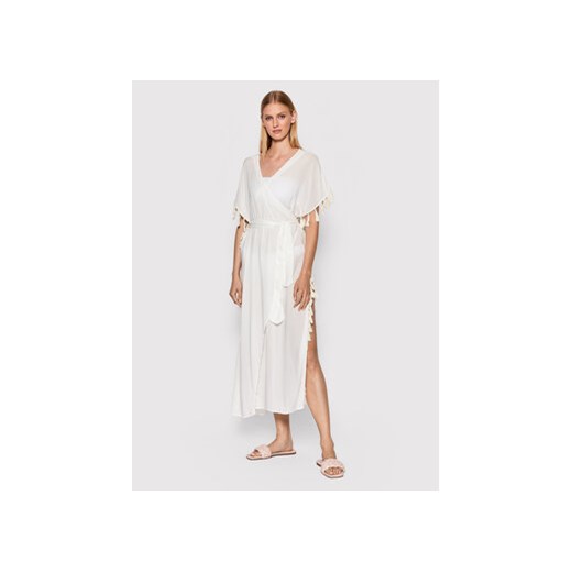 Malai Kimono Roseland C65002 Biały Regular Fit ze sklepu MODIVO w kategorii Odzież plażowa - zdjęcie 168695964