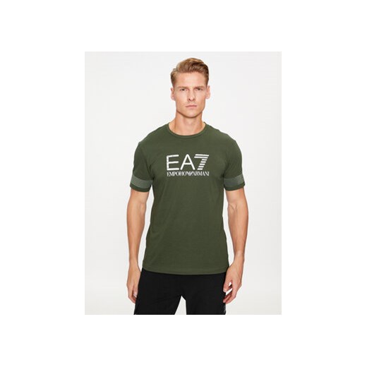 EA7 Emporio Armani T-Shirt 6RPT37 PJ3BZ 1845 Zielony Regular Fit ze sklepu MODIVO w kategorii T-shirty męskie - zdjęcie 168696072