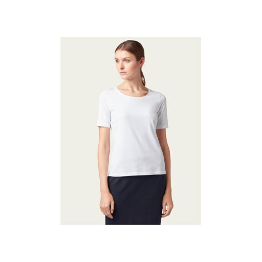 Boss T-Shirt Emmsi 50390772 Biały Slim Fit ze sklepu MODIVO w kategorii Bluzki damskie - zdjęcie 168696291
