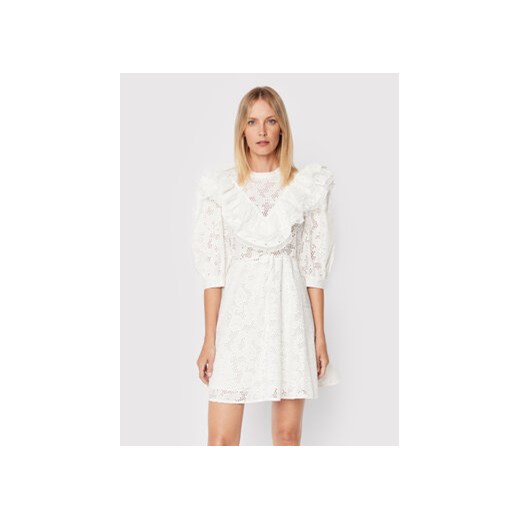Custommade Sukienka codzienna Lysandra 999370418 Biały Regular Fit ze sklepu MODIVO w kategorii Sukienki - zdjęcie 168696500