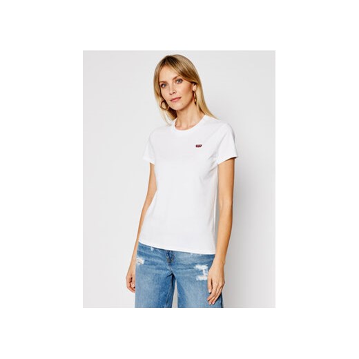 Levi's® T-Shirt Perfect Tee 39185-0006 Biały Regular Fit ze sklepu MODIVO w kategorii Bluzki damskie - zdjęcie 168696624
