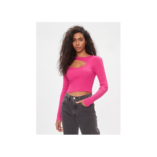 ONLY Bluzka Meddi 15311084 Różowy Slim Fit ze sklepu MODIVO w kategorii Bluzki damskie - zdjęcie 168696643