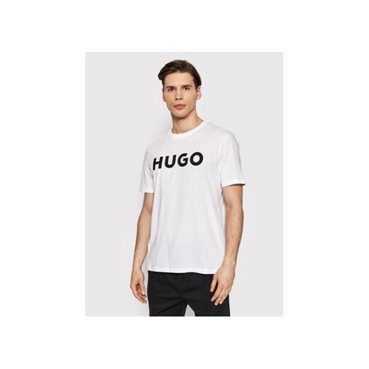 Hugo T-Shirt Dulivio 50467556 Biały Regular Fit ze sklepu MODIVO w kategorii T-shirty męskie - zdjęcie 168696663