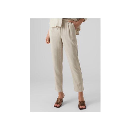 Vero Moda Spodnie materiałowe Jesmilo 10279691 Szary Regular Fit ze sklepu MODIVO w kategorii Spodnie damskie - zdjęcie 168697014