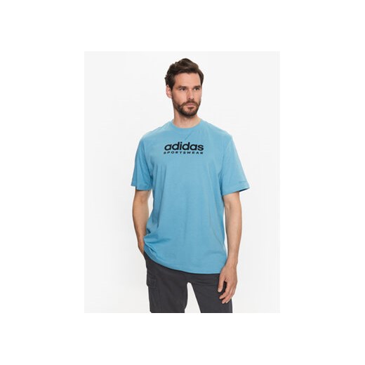 adidas T-Shirt All SZN Graphic T-Shirt IC9820 Niebieski Loose Fit L MODIVO