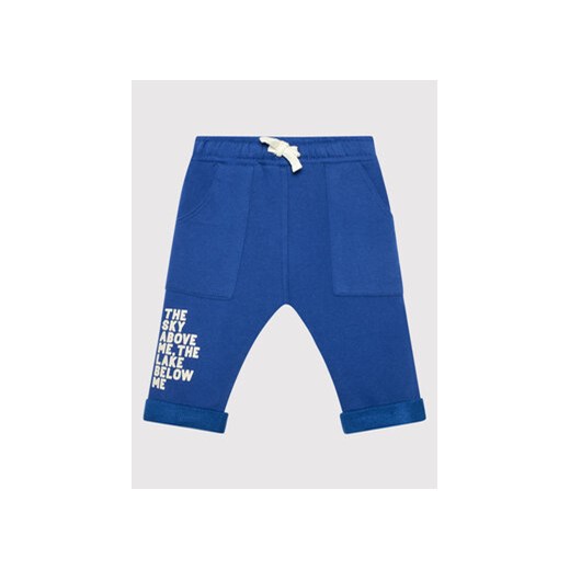 United Colors Of Benetton Spodnie dresowe 3EB5I0507 Niebieski Regular Fit ze sklepu MODIVO w kategorii Spodnie i półśpiochy - zdjęcie 168697550