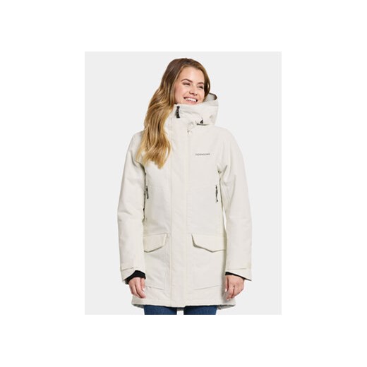 Didriksons Parka Frida Wns Parka 7 504815 Biały Regular Fit ze sklepu MODIVO w kategorii Parki damskie - zdjęcie 168697594