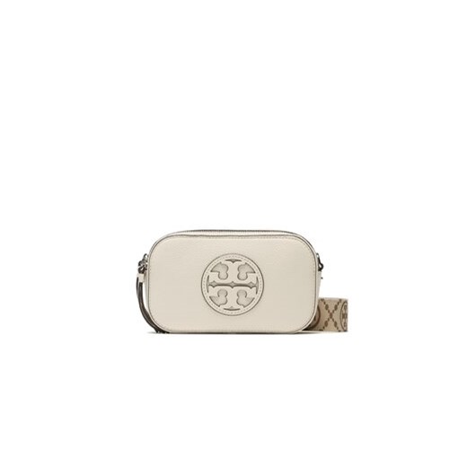 Tory Burch Torebka Miller Mini Crossbody Bag 150153 Écru ze sklepu MODIVO w kategorii Listonoszki - zdjęcie 168697761