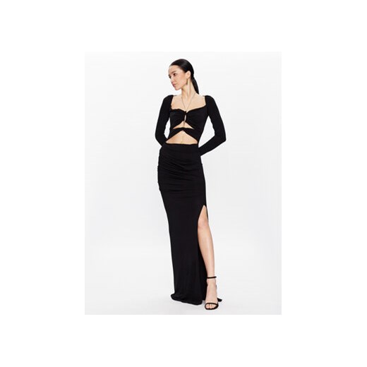 Elisabetta Franchi Sukienka wieczorowa AB-354-32E2-V578 Czarny Slim Fit ze sklepu MODIVO w kategorii Sukienki - zdjęcie 168697793