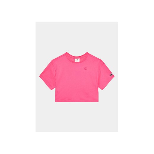 Champion T-Shirt 404633 Różowy Regular Fit ze sklepu MODIVO w kategorii Bluzki dziewczęce - zdjęcie 168697870