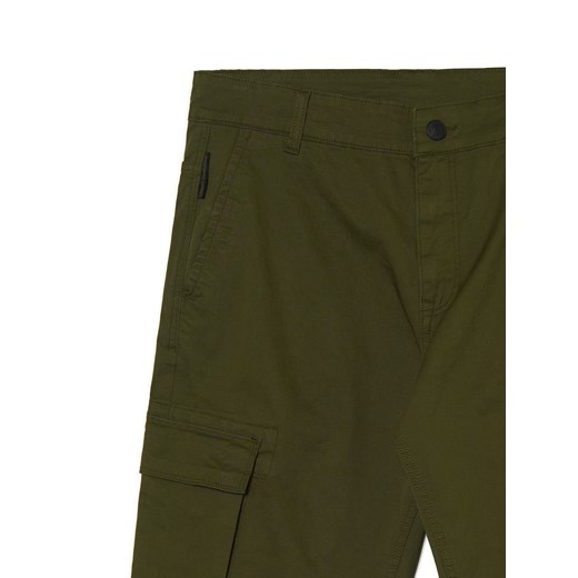 Cropp - Spodnie cargo - zielony ze sklepu Cropp w kategorii Spodnie męskie - zdjęcie 168699044