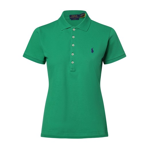 Polo Ralph Lauren Damska koszulka polo Kobiety Bawełna zielony jednolity ze sklepu vangraaf w kategorii Bluzki damskie - zdjęcie 168699393