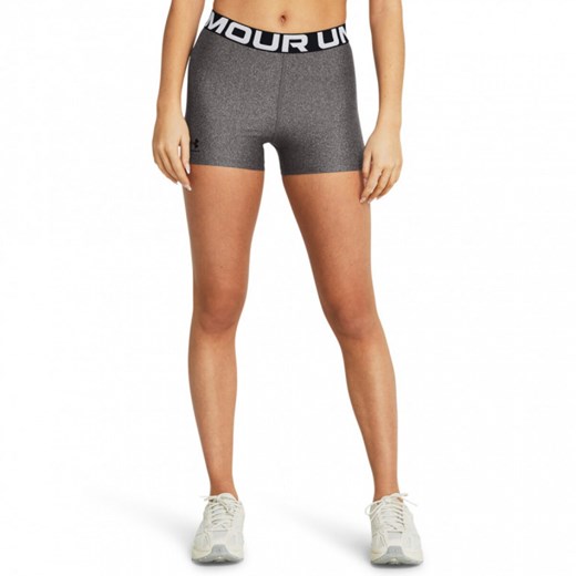 Damskie legginsy krótkie treningowe Under Armour UA HG Shorty - szare ze sklepu Sportstylestory.com w kategorii Szorty - zdjęcie 168699871