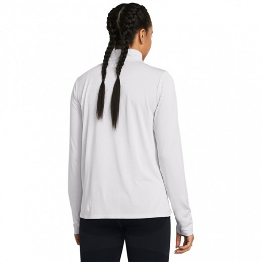 Damski longsleeve treningowy Under Armour Tech 1/2 Zip- Twist - szary ze sklepu Sportstylestory.com w kategorii Bluzki damskie - zdjęcie 168699894