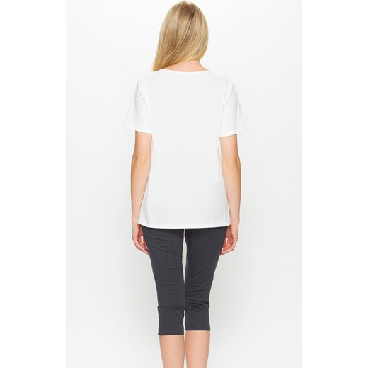 67/5-46m/15a104  piżama damska, Kolor biało-grafitowy, Rozmiar S, Miss Fabio ze sklepu Intymna w kategorii Piżamy damskie - zdjęcie 168700161