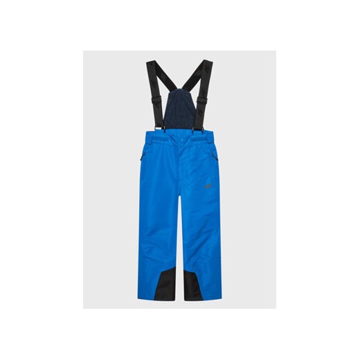 4F Spodnie narciarskie HJZ22-JSPMN001 Niebieski Regular Fit ze sklepu MODIVO w kategorii Spodnie chłopięce - zdjęcie 168700952