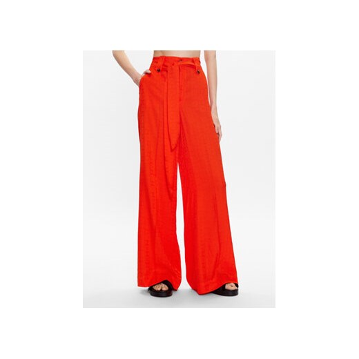 TWINSET Spodnie materiałowe 231TT2143 Pomarańczowy Regular Fit Twinset 40 wyprzedaż MODIVO