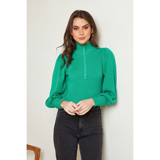 Sweter damski zielony Soft Cashmere 