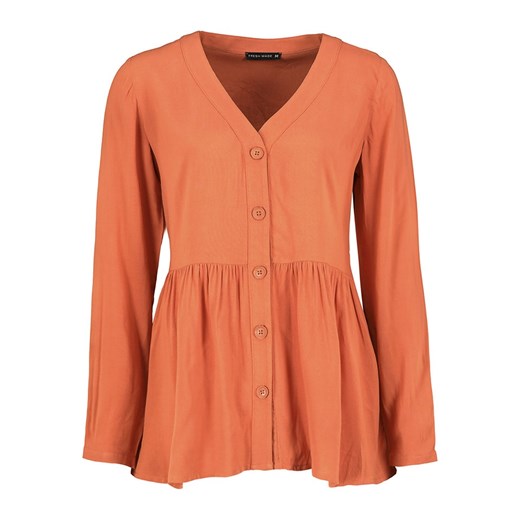 Fresh Made bluzka damska pomarańczowy casual 