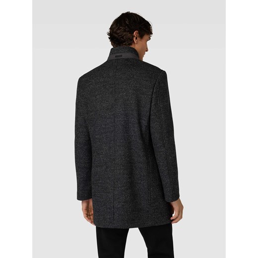 Krótki płaszcz z dodatkiem wełny lana i stójką Bugatti 58 Peek&Cloppenburg  promocja