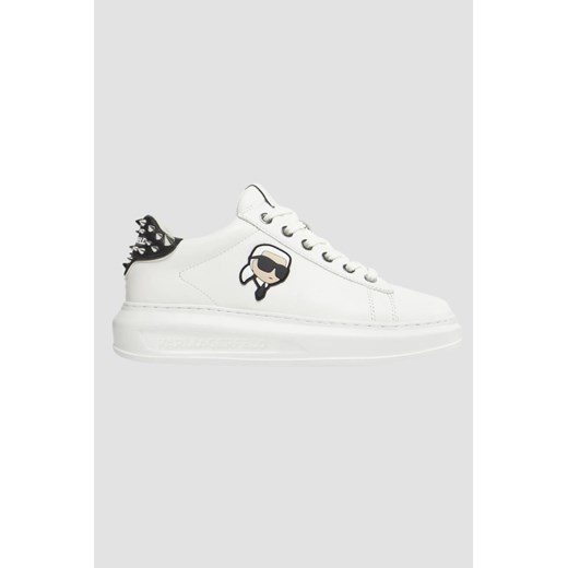 KARL LAGERFELD Białe sneakersy Karpi NFT Stud Tab, Wybierz rozmiar 37 ze sklepu outfit.pl w kategorii Buty sportowe damskie - zdjęcie 168714554