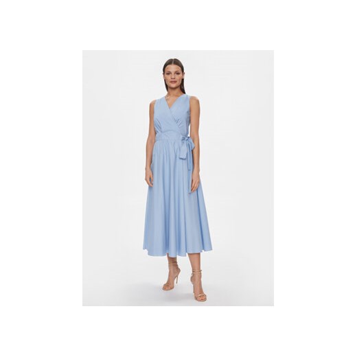 Fracomina Sukienka codzienna FR24SD3027W697F9 Niebieski Regular Fit ze sklepu MODIVO w kategorii Sukienki - zdjęcie 168717254