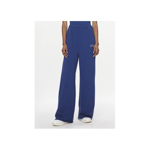 Hugo Spodnie dresowe Nasuede_2 50508560 Niebieski Relaxed Fit ze sklepu MODIVO w kategorii Spodnie damskie - zdjęcie 168725453