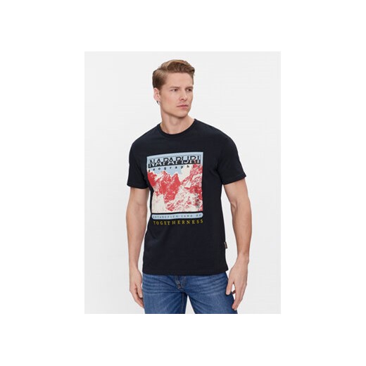 Napapijri T-Shirt Forsteri NP0A4HM6 Czarny Regular Fit ze sklepu MODIVO w kategorii T-shirty męskie - zdjęcie 168725562
